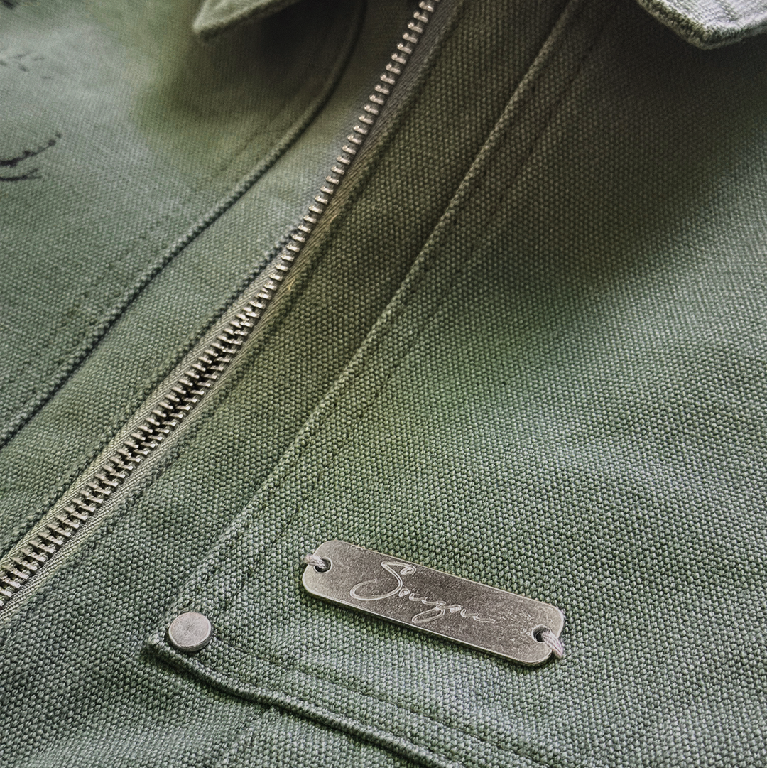 01 - FADED EVERGREEN CANVAS JACKET